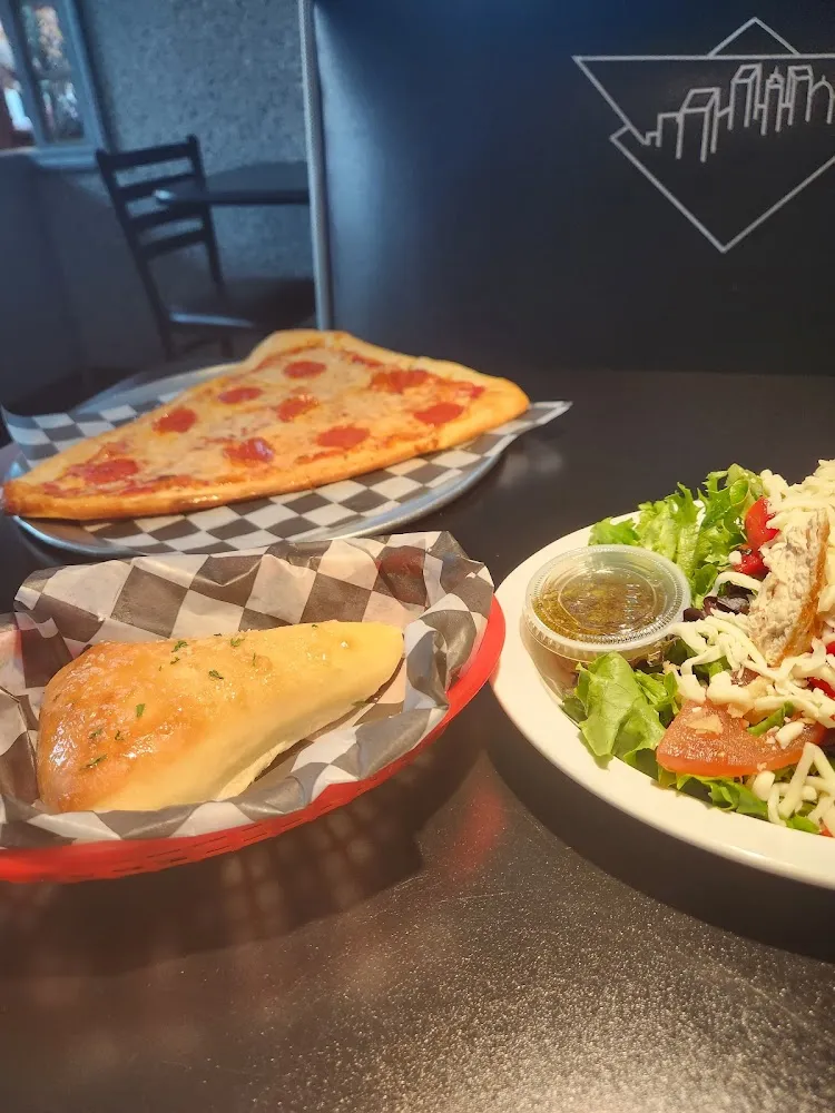 Pizza Slice Garlic Bread Chicken Salad